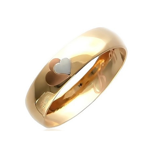 Эстет Обручальное кольцо из красного золота 01О010166