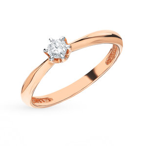 Золотое кольцо «Бриллианты Якутии» SUNLIGHT Пандора 