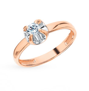 Золотое кольцо «Бриллианты Якутии» SUNLIGHT