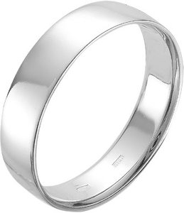 Серебряное обручальное парное кольцо Серебро России 25-5000-0-46428, размер 22,5 мм
