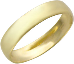 Ювелирное золотое обручальное парное кольцо Эстет 01O030141, размер 18,5 мм