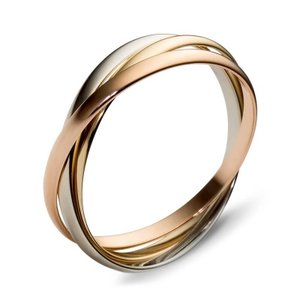 Кольцо Эстет из комбинированного золота,