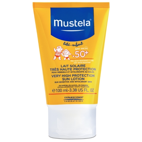 Mustela Детское солнцезащитное молочко для лица и тела SPF 50 925717