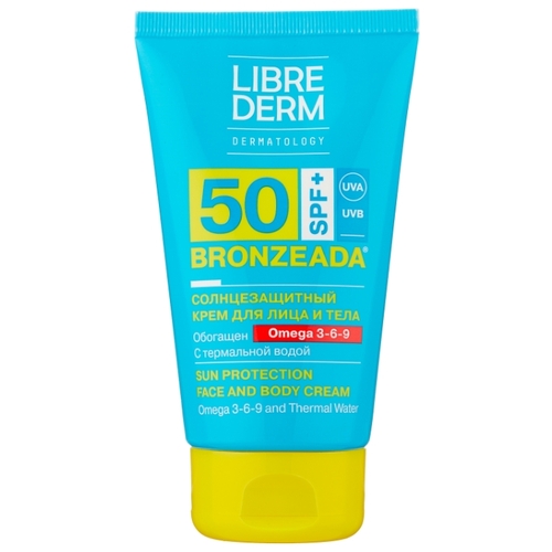 Librederm Bronzeada солнцезащитный крем для лица и тела Omega 3-6-9 SPF 50 925773