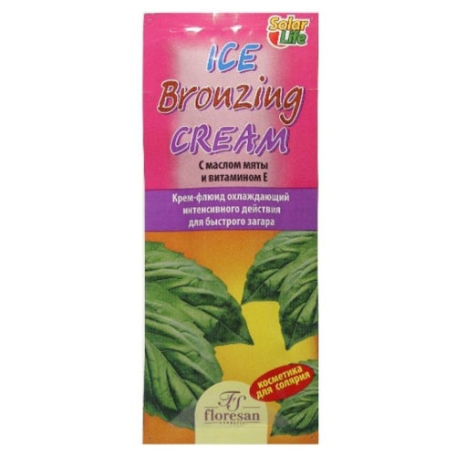 Крем для загара в солярии Floresan Ice Bronzing Cream охлаждающий для быстрого загара 925877