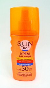 SUN TIME крем для загара ультразащита ита SPF 50, 150 мл. 925645