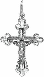 Православный крестик с распятием из белого золота Эстет 01R720614 926473