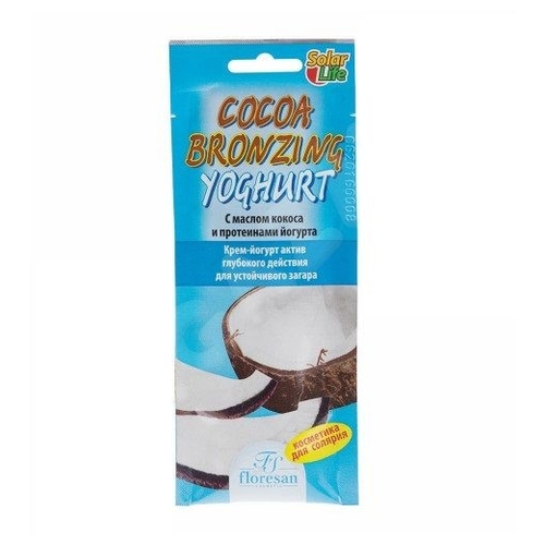 Крем для загара в солярии Floresan Cocoa Bronzing Yoghurt