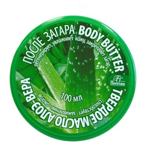 Floresan Body Butter твердое масло после загара Алоэ Вера