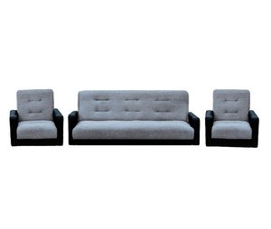 Комплект мягкой мебели Экомебель Лондон рогожка серая (+ 2 кресла) 001-25