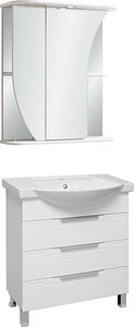 Мебель для ванной Runo Верона 65 (Тумба с раковиной + зеркало)