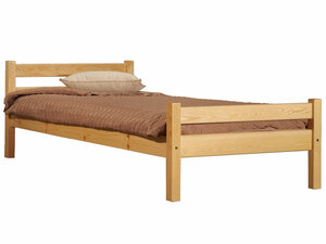 Односпальная кровать Timberica Кровать Классик Светлое дерево ,Спальное место 1200 Х 2000 мм 933827