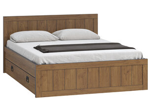 Двуспальная кровать WOODCRAFT Эссен Кровать №3 с ящиками Коричневое дерево ,1600 Х 2000 мм 933831