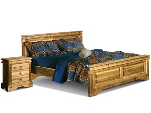 Лидская мебельная фабрика Кровать двуспальная Викинг 01 деревянная 180х200 Лида массив сосны