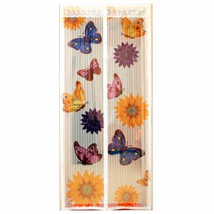 ТД7-004 Сетка москитная цветная бабочки (белый фон), 100*220 см Delta (0Р-00015126)