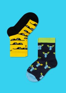 Цветные носки и колготки JNRB Носки детские (2 пары) Умный олененок для мальчиков