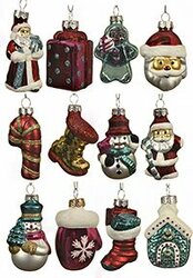 Kaemingk, Набор ёлочных игрушек новогоднее попурри, стекло, 7 см (упаковка 24 шт.) 129539 939113