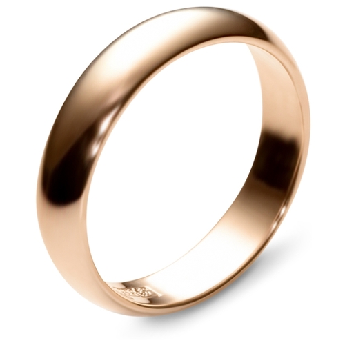 Эстет Обручальное кольцо из красного золота 01О010012