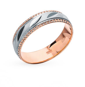 Золотое обручальное кольцо SUNLIGHT «Обручальные кольца» (модель 14-2017-10-00*)