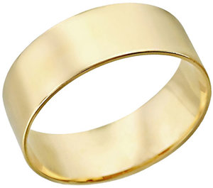 Золотое обручальное парное кольцо Эстет 01O030260, размер 16 мм
