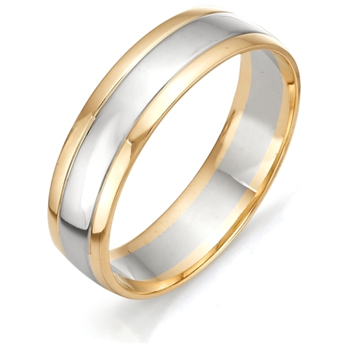АЛЬКОР Обручальное кольцо из красного золота 1-00055