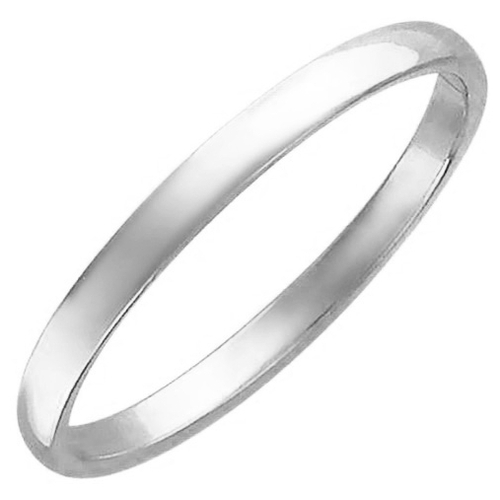 Эстет Обручальное кольцо из белого
