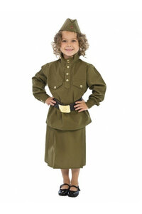 Детский военный костюм для девочек Акула 