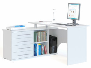 Компьютерный стол Сокол КСТ-109 Белый Лазурит 