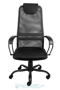 Офисное кресло Алвест AV 142 ML (142) МК кз/TW-сетка/сетка односл 311/455/470 черн/черн/черная 942839