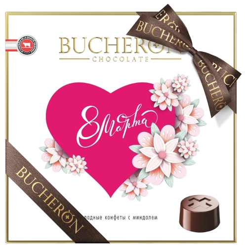 Набор конфет Bucheron Gourmet с миндалем 8 марта 180 г