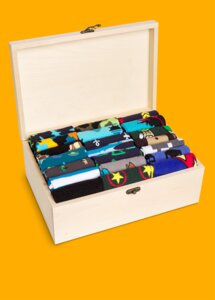Подарочные наборы Funny Socks Чемодан - лучший подарок (с 21 парой носков)