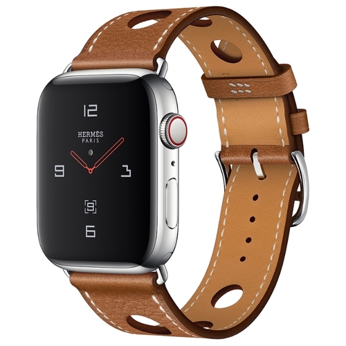 Часы Apple Watch Hermes Series 4 GPS + Cellular 44mm Stainless Steel Case with Leather Single Tour Rallye