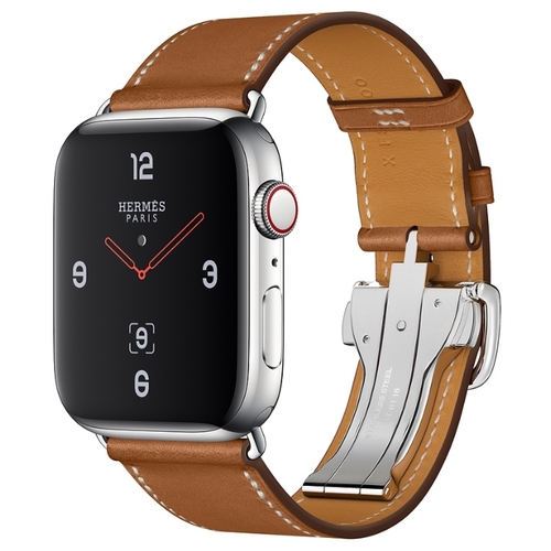 Часы Apple Watch Hermes Series 4 GPS + Cellular 44mm Stainless Steel Case with Leather Single Tour Deployment Buckle 949449