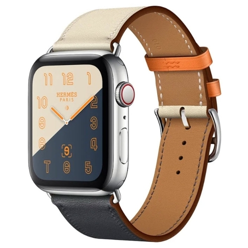 Часы Apple Watch Hermes Series 4 GPS + Cellular 40mm Stainless Steel Case with Leather Single Tour