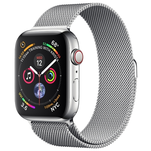 Часы Apple Watch Series 4 GPS + Cellular 44mm Stainless Steel Case with Milanese Loop 949319