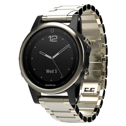 Часы Garmin Fenix 5S Sapphire с металлическим браслетом
