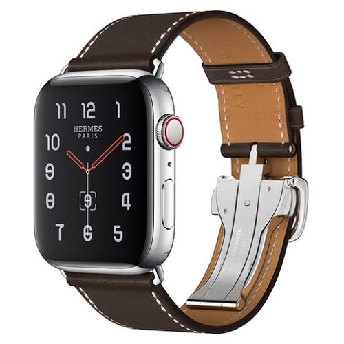 Часы Apple Watch Hermes Series 5 GPS + Cellular 44mm Stainless Steel Case with Single Tour Deployment Buckle