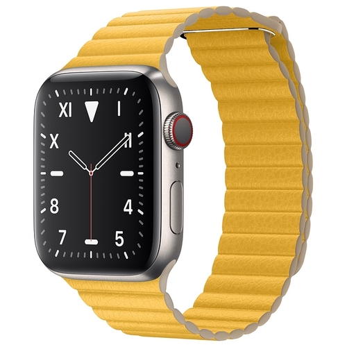 Часы Apple Watch Edition Series 5 GPS + Cellular 44mm Titanium Case with Leather Loop 949353