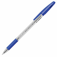 Ручка шариковая с грипом ERICH KRAUSE «R-301 Grip», синяя, корпус прозрачный, узел 1 мм, линия письма 0.5 мм