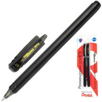 Ручка гелевая для ЕГЭ Pentel Energel черная толщина линии 0.35 мм 2 штуки в упаковке