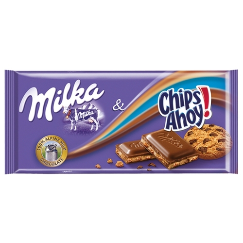 Шоколад Milka Chips Ahoy молочный с кусочками печенья 971602