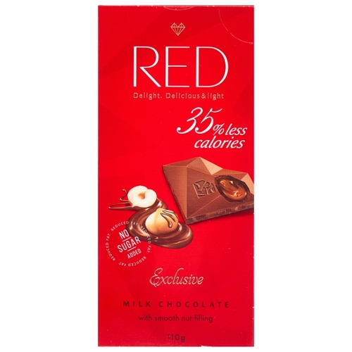 Шоколад Red Delight молочный с ореховой начинкой 971618