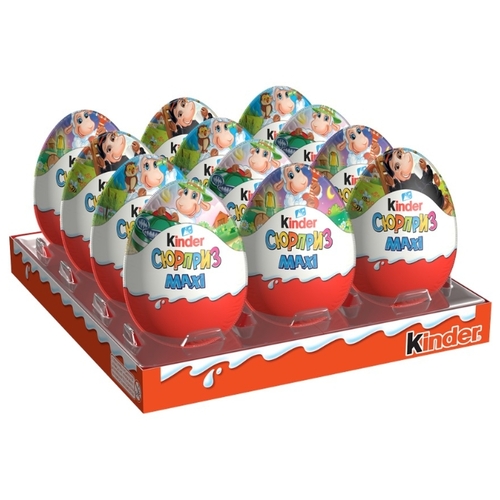 Шоколадное яйцо Kinder Сюрприз Maxi, коробка 971627