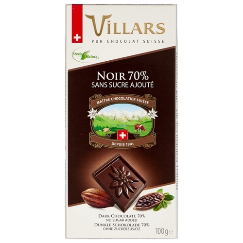 Шоколад Villars Noir 70% горький Монетка 