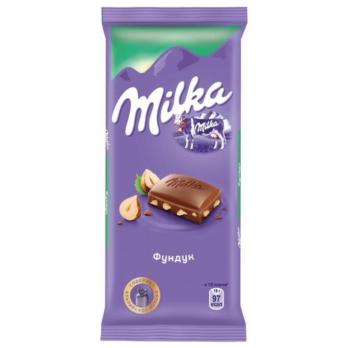 Шоколад Milka молочный с фундуком Атак Видное