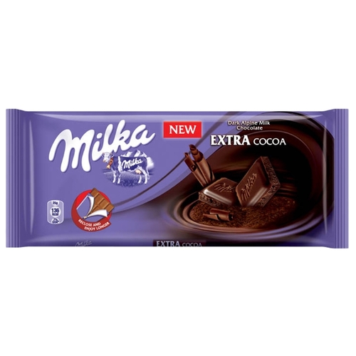Шоколад Milka Extra Cocoa темный 971687