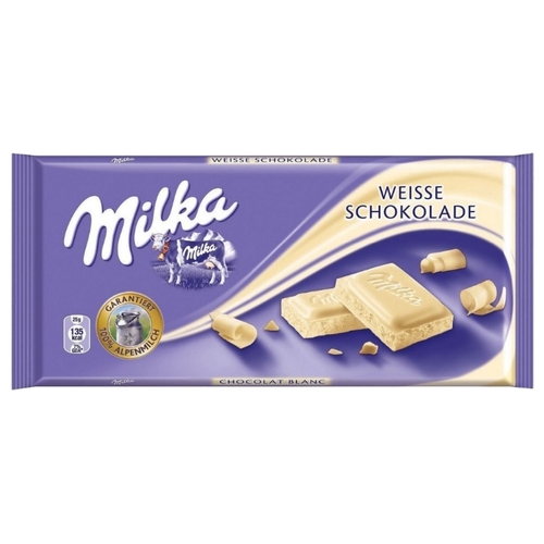 Шоколад Milka белый 971547 Вкусвилл 