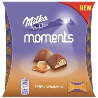 Шоколадные конфеты Toffee Wholenut Moments Milka 97 гр 971917