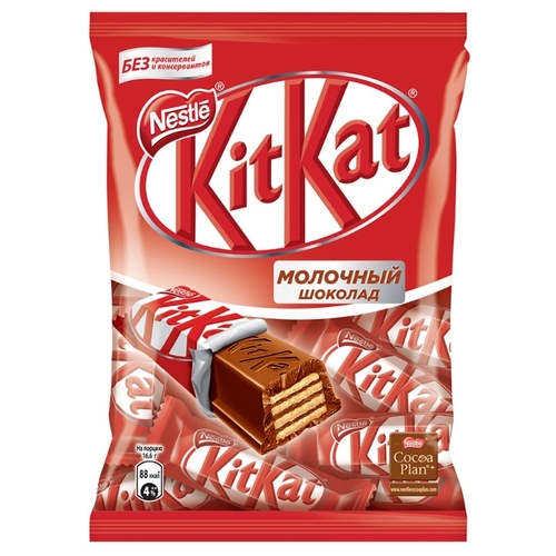 Конфеты KitKat молочный шоколад с хрустящей вафлей 971825