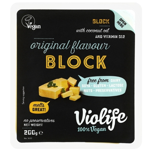 Сырный продукт VIOLIFE Веганский со вкусом оригинального сыра 957207